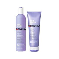 Pachet pentru Par Blond, Gri sau Alb - Milk Shake Silver Shine: Sampon Silver Shine Light Shampoo, 300 ml + Balsam Silver Shine Conditioner, 250 ml - 1