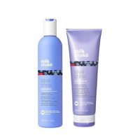 Pachet pentru Par Blond, Gri sau Alb - Milk Shake Silver Shine: Sampon Silver Shine Shampoo, 300 ml + Balsam Silver Shine Conditioner, 250 ml - 1