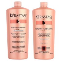 Pachet pentru Par Rebel Kerastase Discipline Fluidealiste - Sampon 1000 ml si Balsam 1000 ml - 1