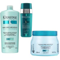 Pachet Reparator Kerastase Resistance - Sampon 1000 ml, Masca 500 ml, Ser 30 ml - 1