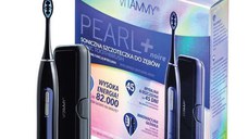 Periuta de dinti electrica VITAMMY Pearl+ Noire, 82000 vibratii/min, 3 moduri de periaj, 2 capete incluse, Negru