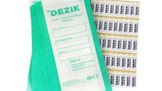 Pungi pentru sterilizare instrumente pentru autoclav 100*200 mm, Dezik, set (100 buc)