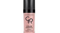 Ruj Lichid Color Sensation Lipgloss Golden Rose 5,6 ml, nuanta 102