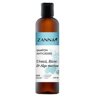 Sampon Anticadere cu Urzica, Ricin si Alge Marine Zanna, 250 ml - 1