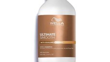 Sampon Hidratant pentru Par Uscat si Lipsit de Stralucire cu Squalan & Omega 9 - Wella Professionals Ultimate Smooth cu Efect Anti-electrizare, 100 ml