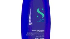 Sampon pentru Neutralizarea Tonurilor de Portocaliu pentru Par Brunet si Castaniu - Alfaparf Milano Semi di Lino Intense Anti-Orange Low Shampoo, 1000 ml