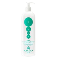 Sampon pentru Par Gras - Kallos KJMN Deep Cleansing Shampoo for Oily Hair and Scalp 500ml - 1