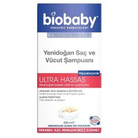 Sampon pentru par si corp nou-nascut Biobaby 200ml - 1