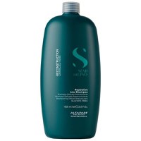 Sampon Reparator Pentru Par Deteriorat - Alfaparf Milano Semi Di Lino Reconstruction Reparative Low Shampoo, 1000ml - 1