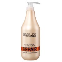 Sampon Reparator Sleek Line pentru par deteriorat, 1000ml - 1