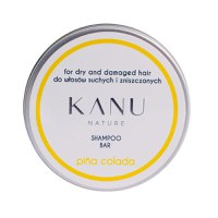 Sampon Solid cu Pina Colada in Cutie de Metal pentru Par Uscat si Deteriorat - KANU Nature Shampoo Bar for Dry and Damaged Hair Pina Colada, 75 g - 1