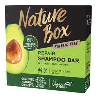 Sampon Solid Reparator cu Ulei de Avocado Presat la Rece - Nature Box Repair Shampoo Bar with Cold Pressed Avocado Oil Plastic Free, 85 g - 1