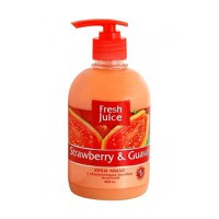 Sapun Lichid Cremos cu Lapte de Orez, Extracte de Capsuni si Guava Fresh Juice, 460ml - 1