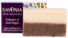 Sapun Natural cu Cuisoare si Ceai Negru Savonia, 90g