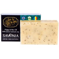 Sapun Natural cu Mac si Ulei de Orez Savonia, 90g - 1