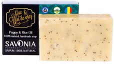 Sapun Natural cu Mac si Ulei de Orez Savonia, 90g