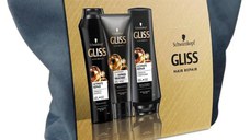 Set Cadou Gliss Ultimate Repair pentru Par Foarte Deteriorat si Uscat - Sampon 250 ml + Balsam 200 ml + Tratament Express 1 Minut 200 ml