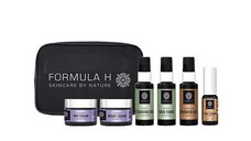 Set Formula H Travel Bag, Gel curatare 50ml + Lotiune tonica 50ml + Ser pentru ten 10ml + Crema de zi Collagen 10ml + Crema de noapte Collagen 10ml + Gel de dus 50ml