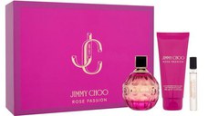 Set Jimmy Choo Rose Passion: Apa de Parfum 100 ml + Apa de Parfum Travel Size 7.5 ml + Lotiune de Corp 100 ml