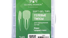 Set tipsuri din gel, 240 bucati, 12 marimi, forma stilet mediu