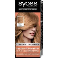 SHORT LIFE - Vopsea de Par Permanenta Inspirata de Pantone - Syoss Professional Performance Permanent Coloration Inspired by Pantone 16-1337, nuanta 9_67 Coral Gold - 1