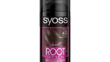 Spray pentru Vopsirea Temporara a Radacinilor - Schwarzkopf Syoss Black Root Retouch Cover Spray, negru, 120 ml