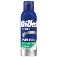 Spuma de Ras pentru Pielea Sensibila cu Aloe Vera - Gillette Shave Foam Sensitive Skin Soothing, 200 ml - 1