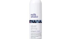 Spuma pentru Par Blond, Gri sau Alb - Milk Shake Silver Shine Whipped Cream, 200 ml