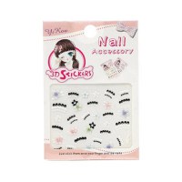 Sticker unghii, Global Fashion, 3D Nail Accessory LS-20, Multicolor, 1 set - 1