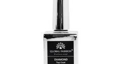 Top Coat Diamond, Global Fashion, top/finish, fara strat lipicios, 15 ml, Transparent