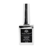 Top Coat Diamond, Global Fashion, top/finish, fara strat lipicios, 15 ml, Transparent - 1