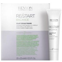 Tratament-masca cu Argila - Revlon Professional Re/Start Balance Clay Scalp Mask, 10x 15 ml - 1