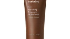 Tratament revigorant fara silicon pentru scalp uleios, Innisfree, 200 ml