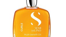 Ulei pentru Par Cret sau Ondulat - Semi di Lino Curls Multi-Benefit Oil, 100 ml