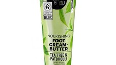 Unt pentru Picioare Obosite - Organic Shop Nourishing Foot Cream-Butter Tea Tree & Patchouli, 75 ml