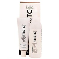 Vopsea crema pentru sprancene si gene Elea Professional Artisto Color, 7.7 Maro deschis, 65ml - 1