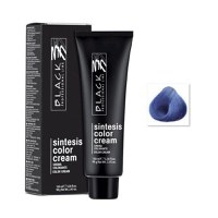 Vopsea Crema Permanenta - Black Professional Line Sintesis Color Cream, nuanta F555 Bluette Flash, 100ml - 1