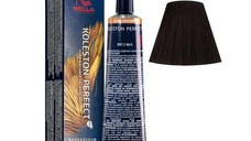 Vopsea Crema Permanenta - Wella Professionals Koleston Perfect ME+ Deep Browns, nuanta 4/71 Castaniu Mediu Maro Cenusiu