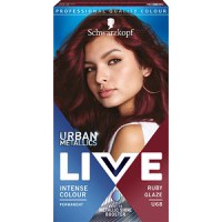 Vopsea de Par Permanenta - Schwarzkopf Live Urban Metallics Intense Color Permanent Built-in Metallic Shine Booster, nuanta U68 Ruby Glaze - 1