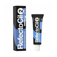 Vopsea pentru gene și spr&acirc;ncene negru-albastrui, 2 RefectoCil, 15 ml - 1