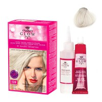 Vopsea Permanenta - Kallos Glow Long Lasting Cream Hair Colour Nuanta 128 Blond Perlat - 1