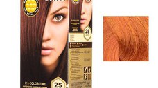 Vopsea Permanenta pentru Par Rosa Impex Color Time, nuanta 69 Copper Passion