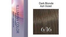 Vopsea Permanenta - Wella Professionals Illumina Color Nuanta 6/16 blond inchis cenusiu violet