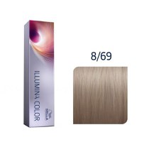 Vopsea Permanenta - Wella Professionals Illumina Color Nuanta 8/69 blond deschis violet perlat - 1