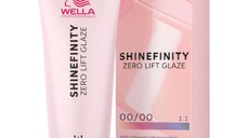 Vopsea translucida demipermanenta - Wella Professionals Shinefinity Zero Lift Glaze, nuanta 00/00 Crystal Glaze Booster ( transparent), 60 ml