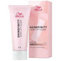 Vopsea translucida demipermanenta - Wella Professionals Shinefinity Zero Lift Glaze, nuanta 06/0 Natural Brandy (blond inchis natural), 60 ml - 1