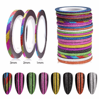 Banda Decorativa Glitter Set 10 culori- 2mm - BDG1 - EVERIN - 1