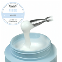 Gel Constructie Fiber White 15ml Macks - FW-MKS - Everin.ro - 1