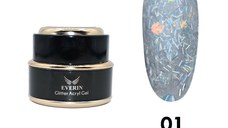 Glitter Acryl Gel Everin 15ml- 01 - GACY-01 - Everin.ro