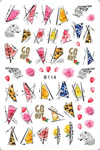 Sticker decor unghii B114 - B114 - Everin.ro - 1